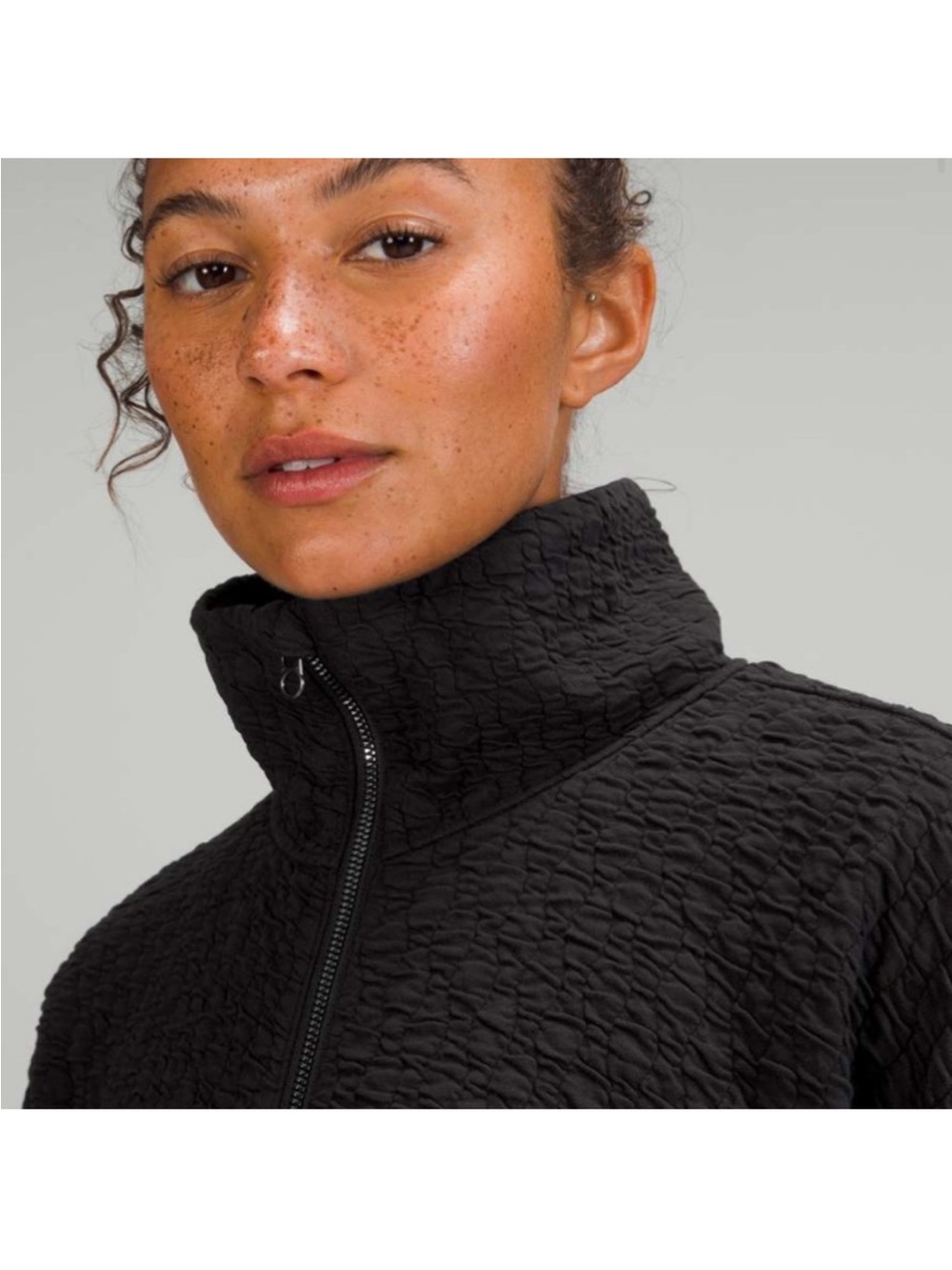 Lululemon black Rippled full
Zip quilted jacket - Picture 2 of 8
